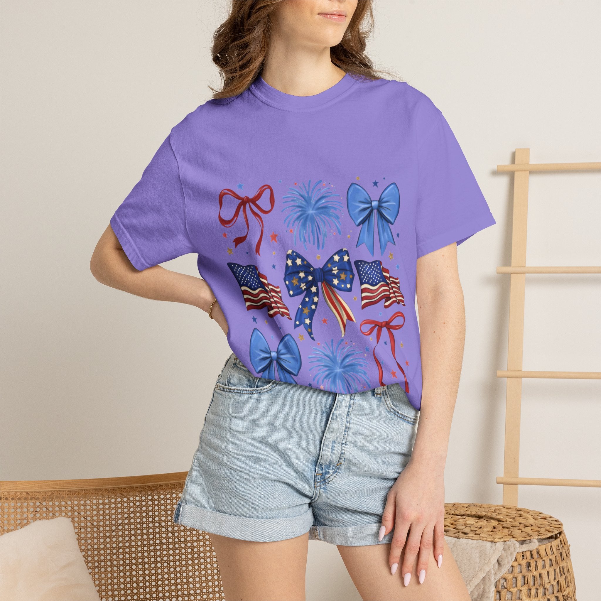 Patriotic Bows & Fireworks