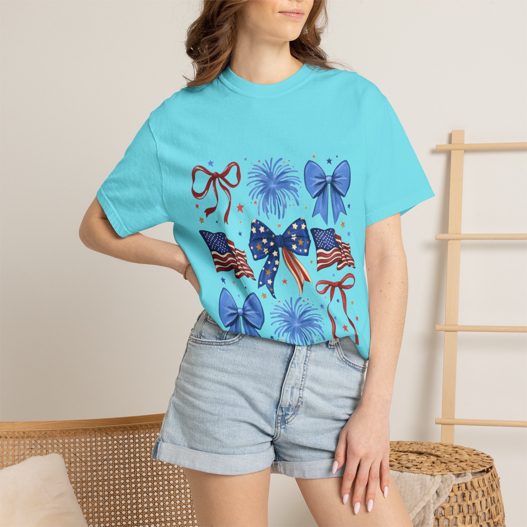 Patriotic Bows & Fireworks