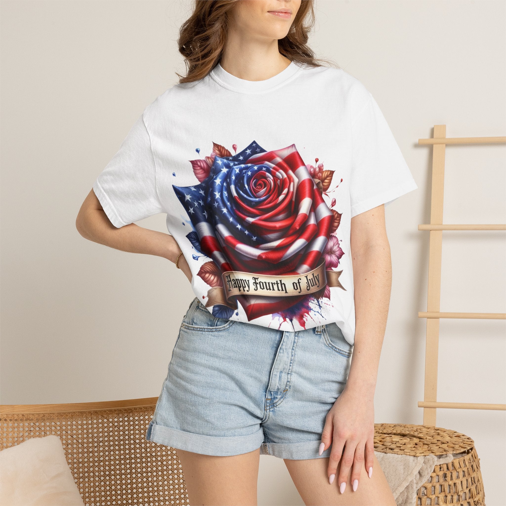 Fourth of July American Flag Rose