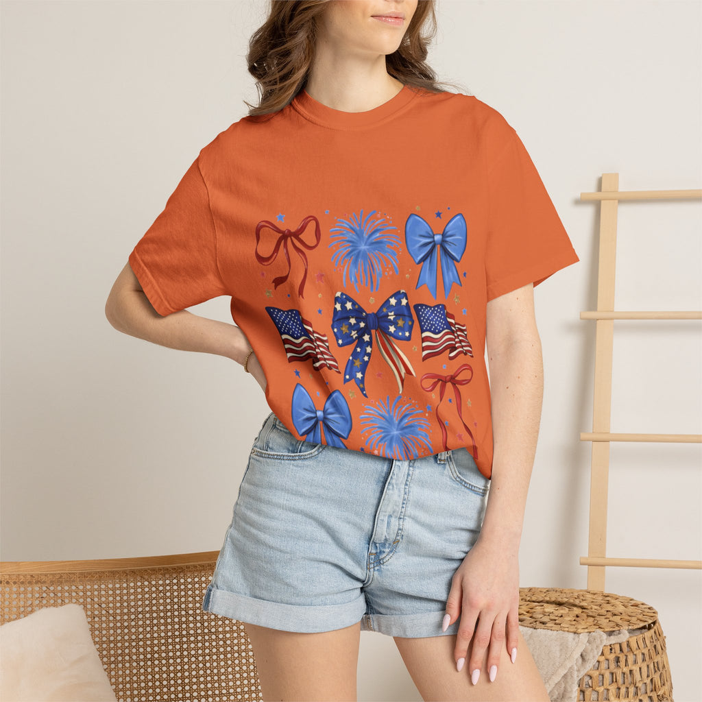 Patriotic Bows & Fireworks