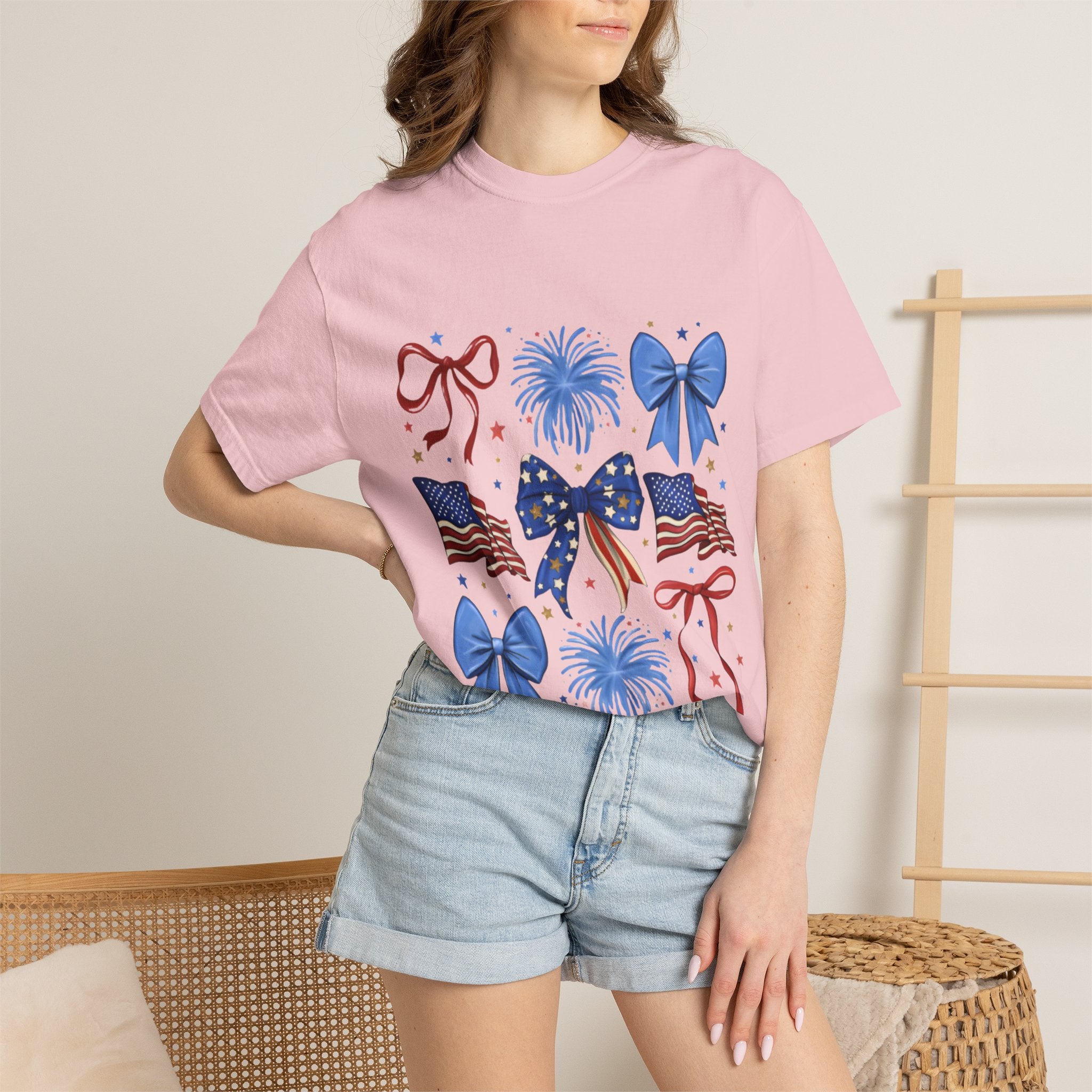 Patriotic Bows & Fireworks