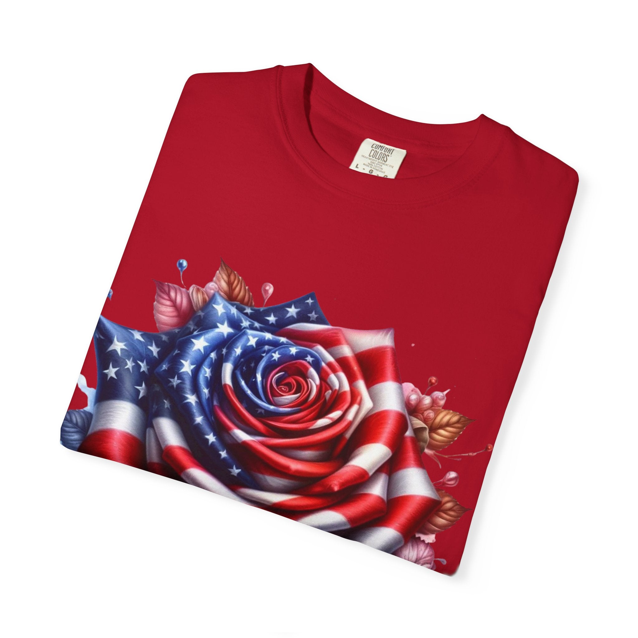 Fourth of July American Flag Rose