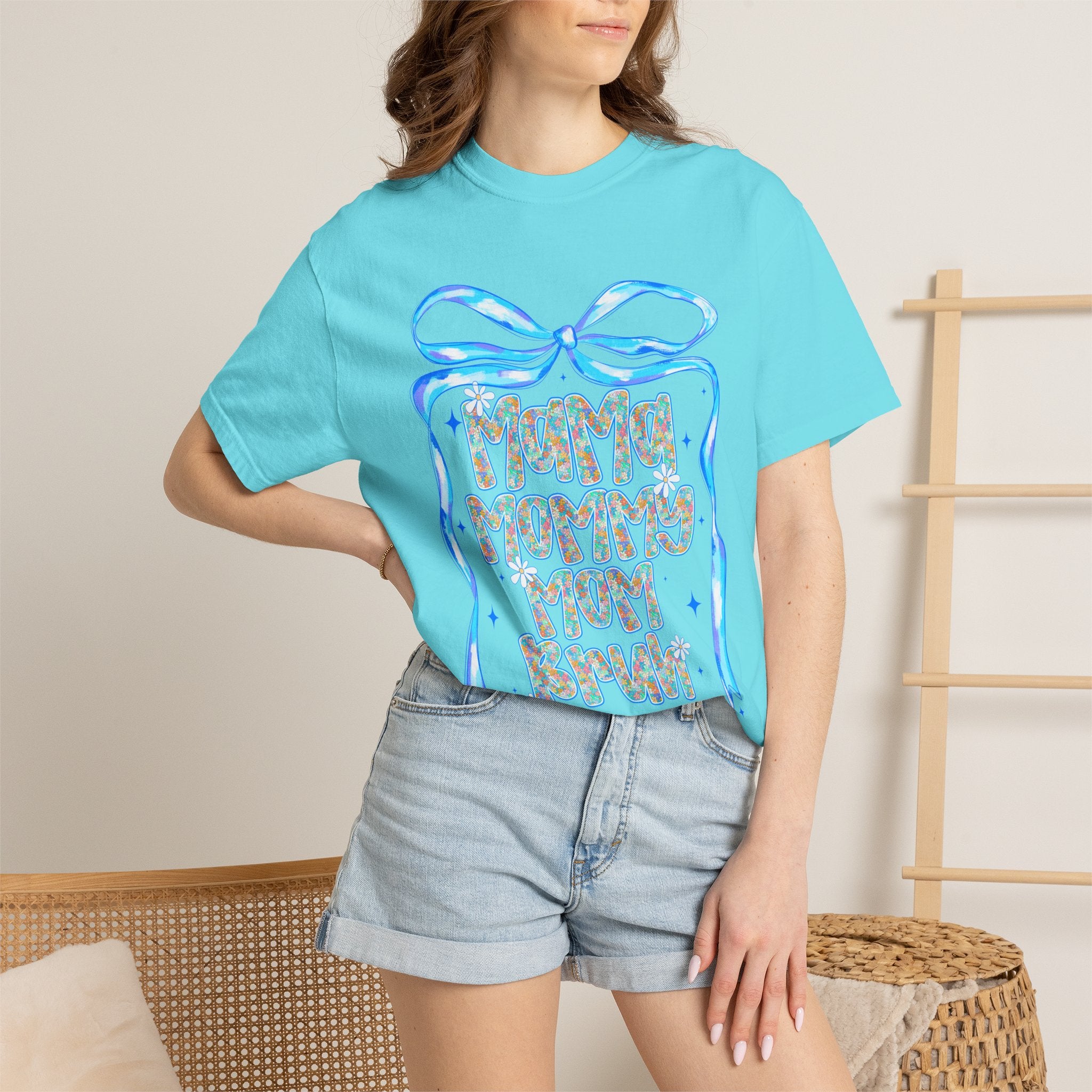 Mom/Bruh Blue Bow CC
