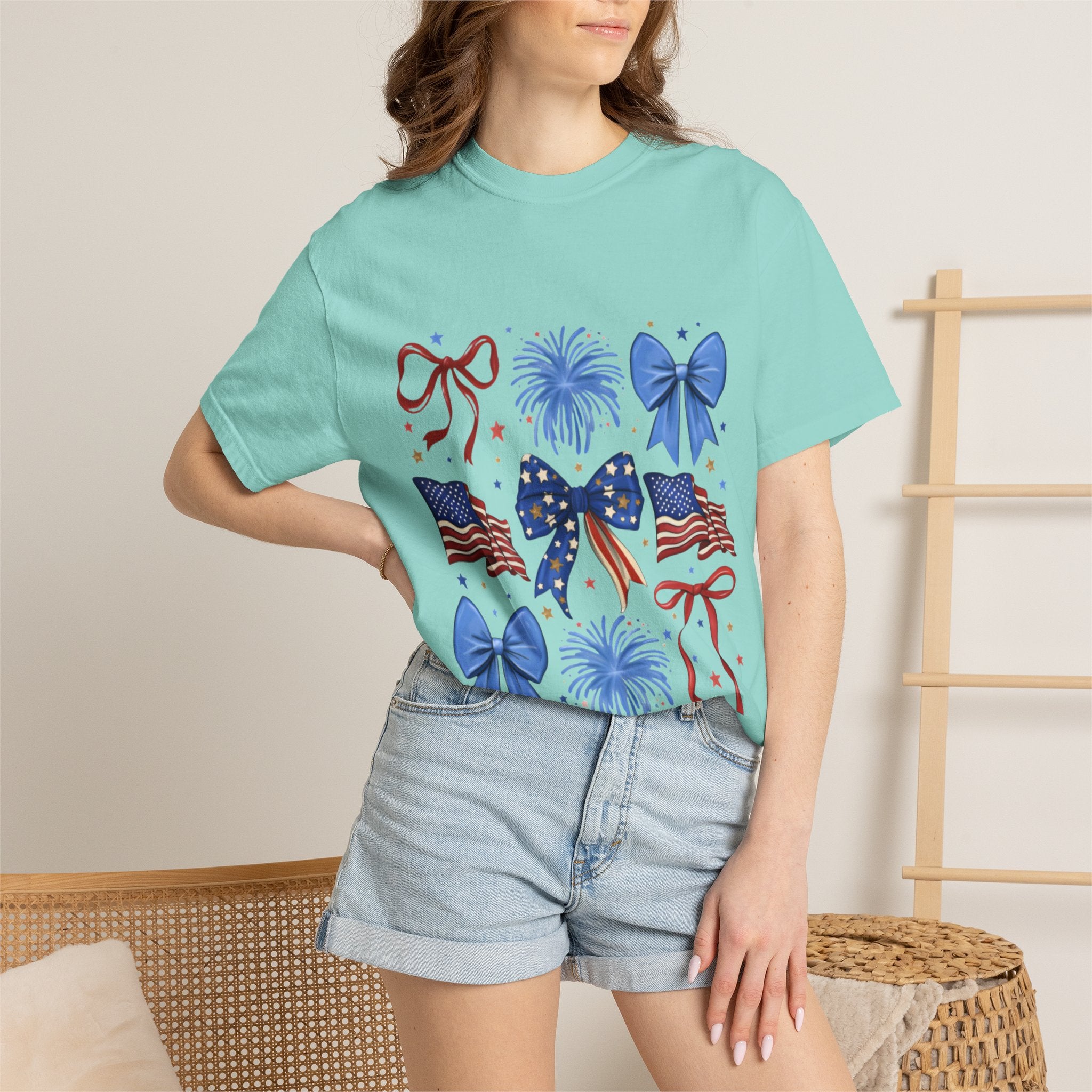 Patriotic Bows & Fireworks
